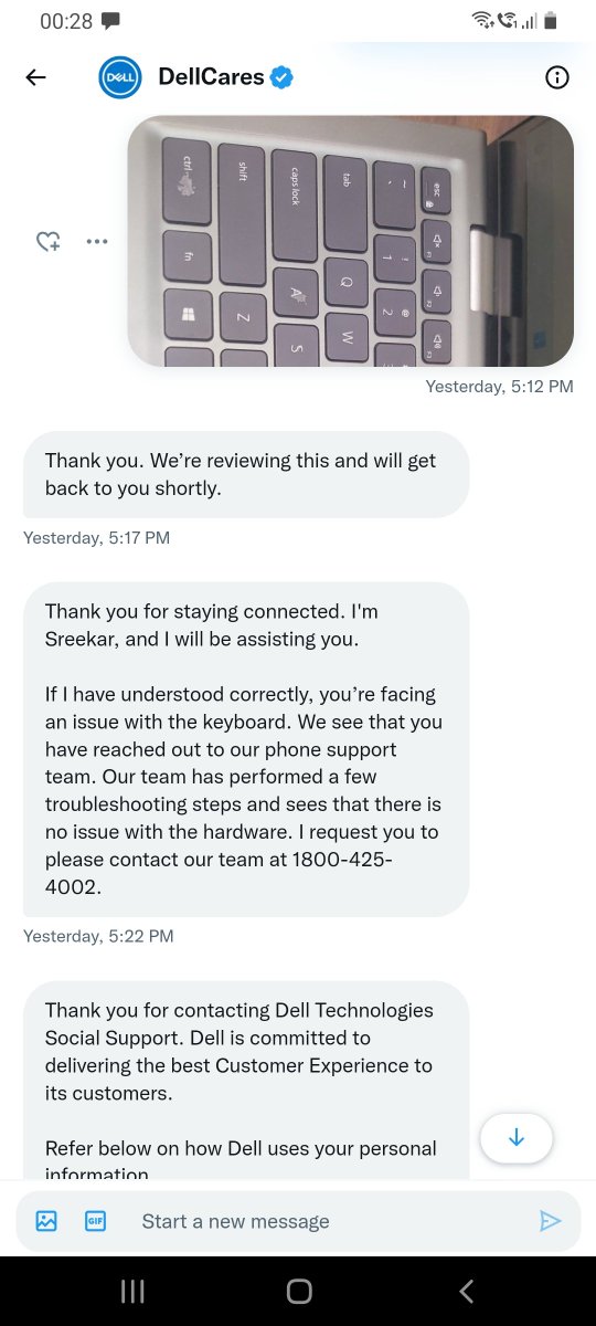 Neelu__Jain's tweet photo. @Dell @DellCares do you have a chatbot or these are really people who don't seem to comprehend or understand what I am saying ? 
Can someone call me and own up this issue and fix it ? https://t.co/3qyPLSNfwv