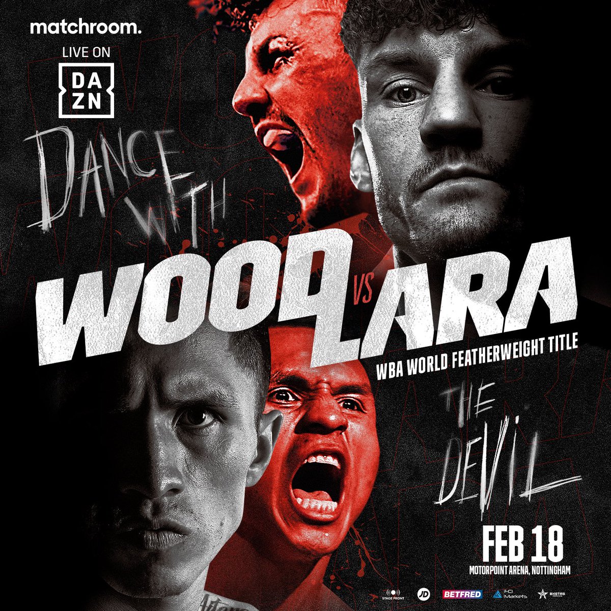 EddieHearn's tweet photo. IT’S ON!! Get ready for absolute mayhem on Feb 18 as @itsLeighWood defends his World title against @bronco_lara in Nottingham live on @DAZNBoxing - On sale through Fight Pass this Wednesday, General sale Thursday - full card announced Wednesday 🔥 🇬🇧 🇲🇽 https://t.co/8ScRfvN604
