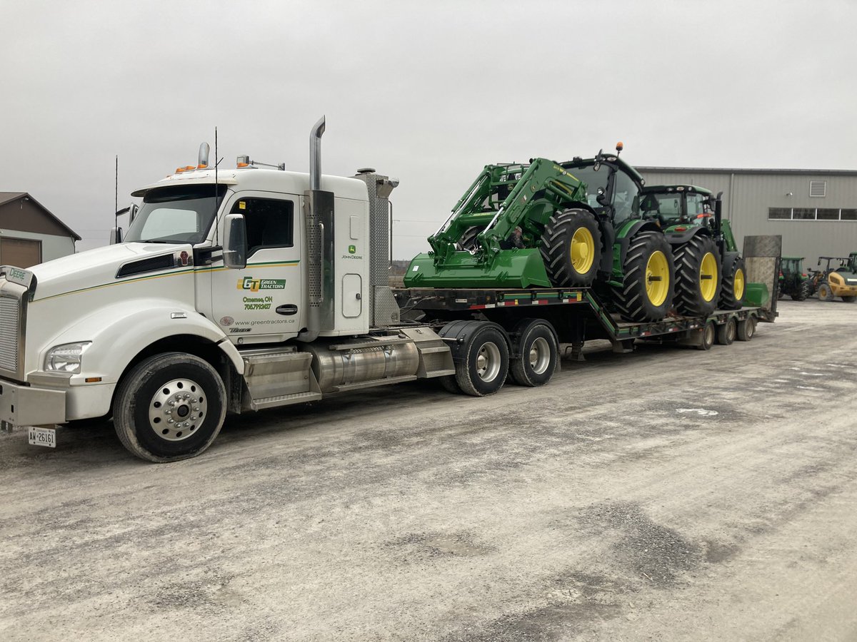Worth the wait ! Couple of 6R175 ready to work and off to there new owner .#6R #JohnDeere #greentractors