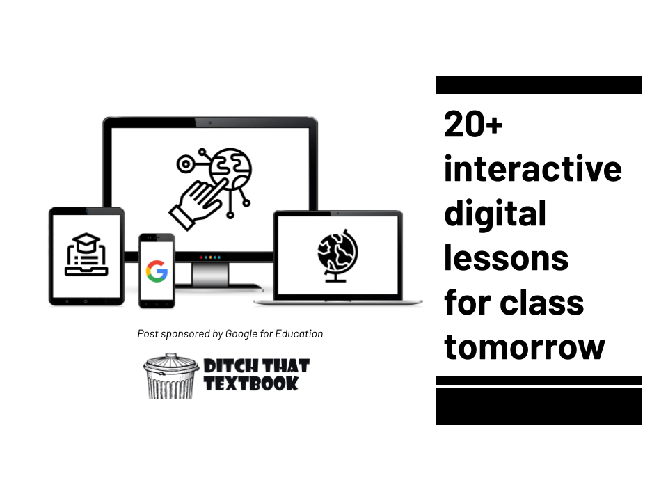 20+ interactive digital lessons for class tomorrow!

😂Write an emoji story
💥Create a comic strip
🗂Organize your Google Drive
💻Build a digital portfolio
📖Write an if-then story
+ Plus many more ready-to-use, FREE activities!

Tomorrow's lesson✅
ditchthattextbook.com/applied-digita…