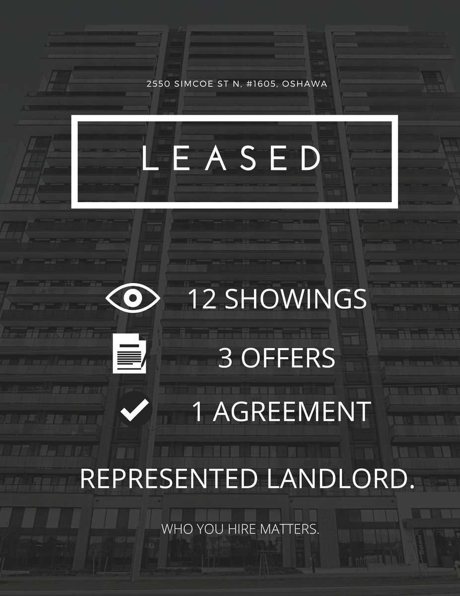 LEASED! 🚨
 #durhamrealestate #torontorealestate