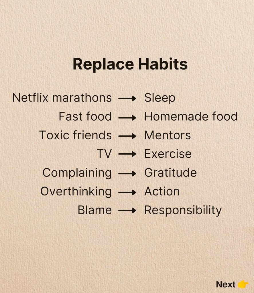 IN 2023 YOU MUST REPLACE THIS HABITS. 
1.
