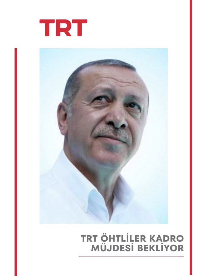 Sayın cumhurbaşkanım Trt de çalışan ÖHT li personel de KADRO kapsamına alınmak istiyor <a href="/RTErdogan/">Recep Tayyip Erdoğan</a> <a href="/fahrettinaltun/">Fahrettin Altun</a> <a href="/omerrcelik/">Ömer Çelik</a> <a href="/Mustafa_Destici/">Mustafa Destici</a> <a href="/dbdevletbahceli/">Devlet Bahçeli</a> <a href="/vedatbilgn/">Vedat Bilgin</a> <a href="/zahidsobaci/">Zahid SOBACI</a> <a href="/NumanKurtulmus/">Numan Kurtulmuş</a>