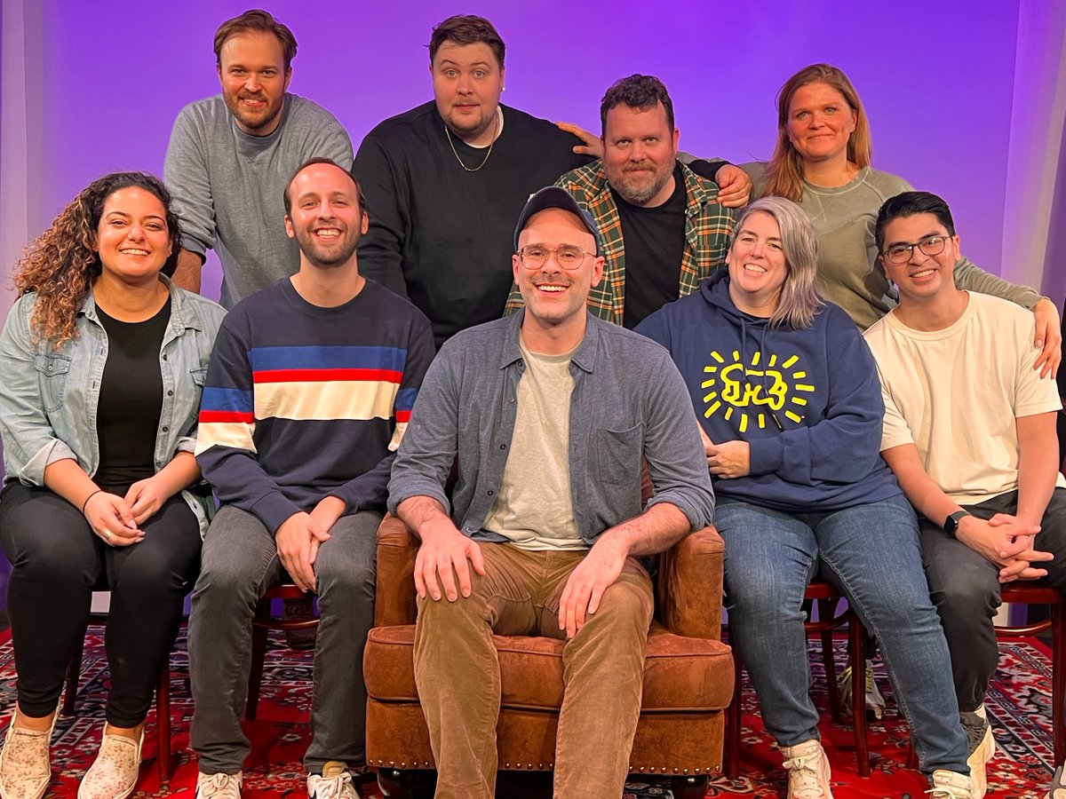 RAAAATSCRAPS's tweet photo. Sunday, January 8th, 2023 CAST!
With Monologist: Asher Perlman
fast math
showed our butts
Learning that God and Satan have each other on Speed Dial. 

You can catch this show still! VOD available through Saturday Evening.
Grab it for $8
https://t.co/6IfaCsZBqg https://t.co/BDFkThfR8t