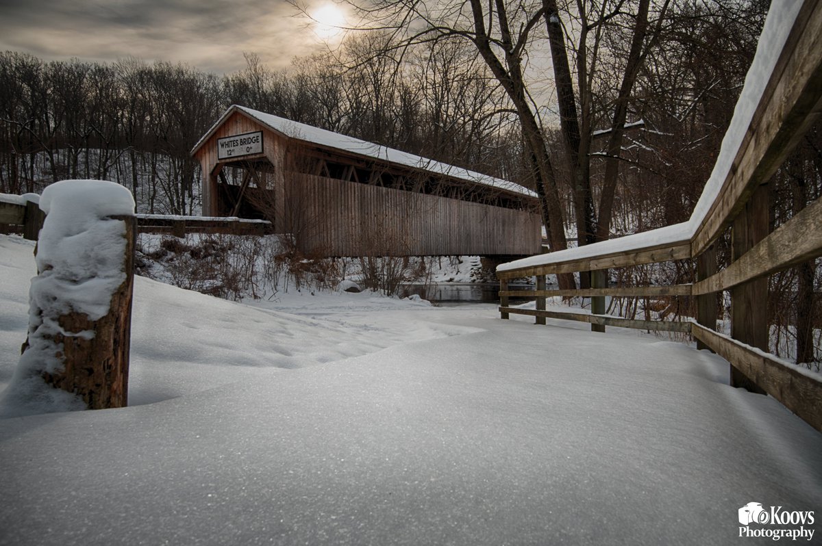 The Whites Covered Bridge which sits quietly over the rolling Flat River. 
#WestMichigan #NaturePhotography #landscape #landscapephotography #PhotographyIsArt  #photo #photographer #winter #coveredbridge #Michigan #puremichigan #WinterIsComing #travelphotography #picoftheday