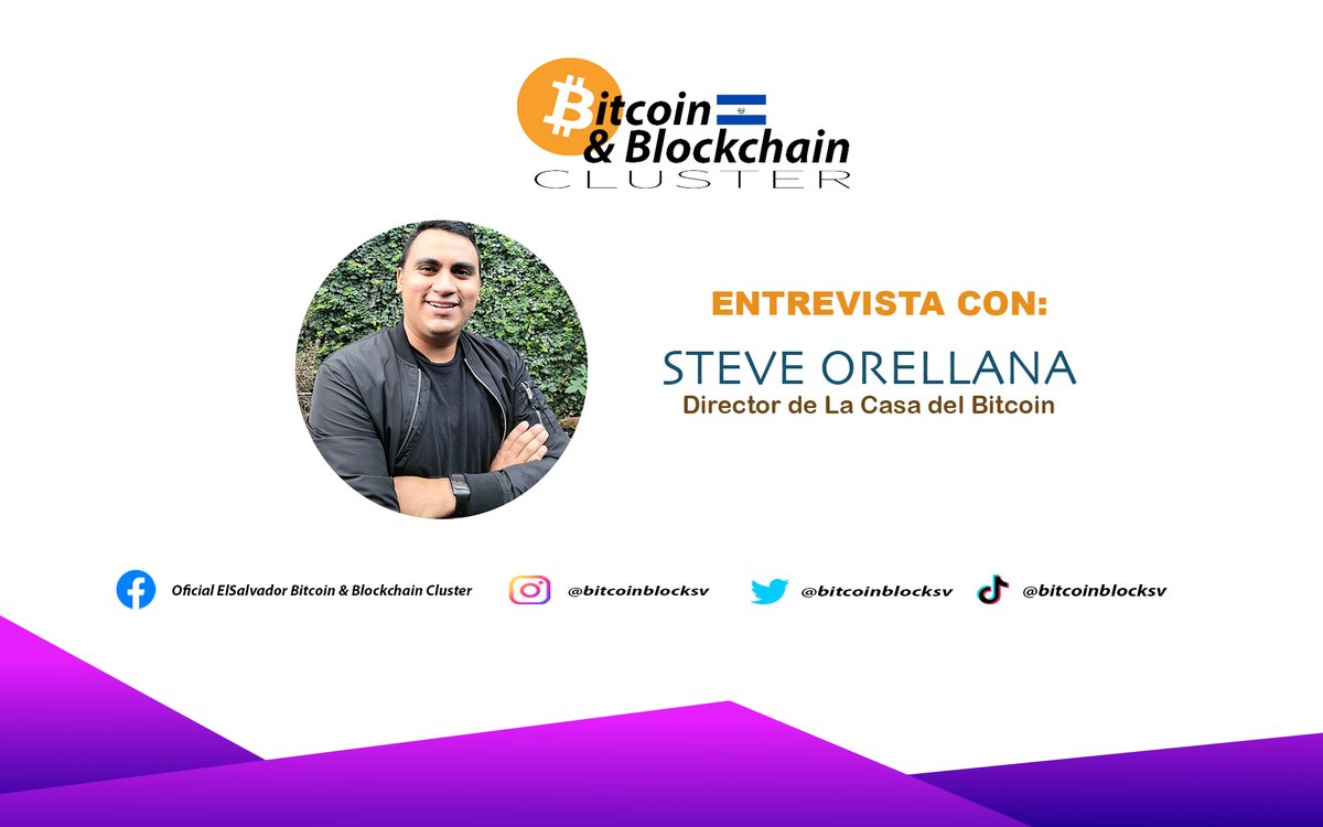 BitcoinBlockSV's tweet photo. Entrevista con el Director de la Casa del Bitcoin Steve Orellana.
Lo puedes ver a travez de nuestro sitio web para que conozcas mas sobre la Casa del Bitcoin.
https://t.co/Nor6NpIxiZ https://t.co/ROfQMKflrg