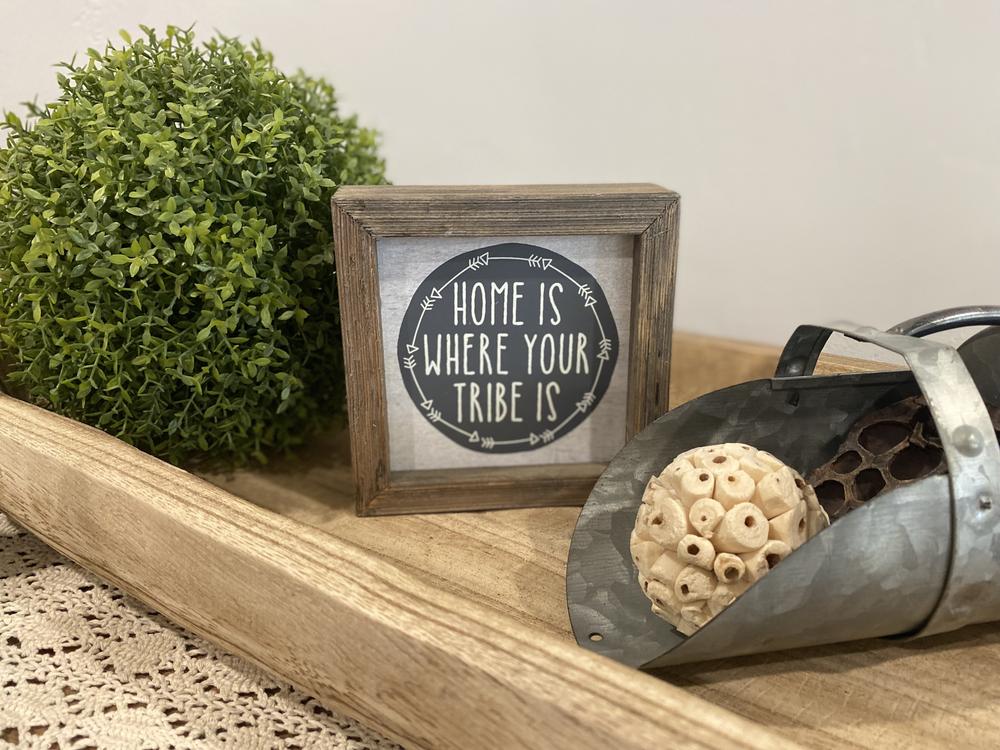 SonletMarket's tweet photo. "Home is Where Your Tribe is" #homedecor sign. Stands alone so sits perfect on a #tray, #shelf or table top. #Antique wash pairs perfectly with metal, rope, greenery, fabric ... endless possibilities!
https://t.co/fh44FNcJmz https://t.co/gCQZA9dJDl