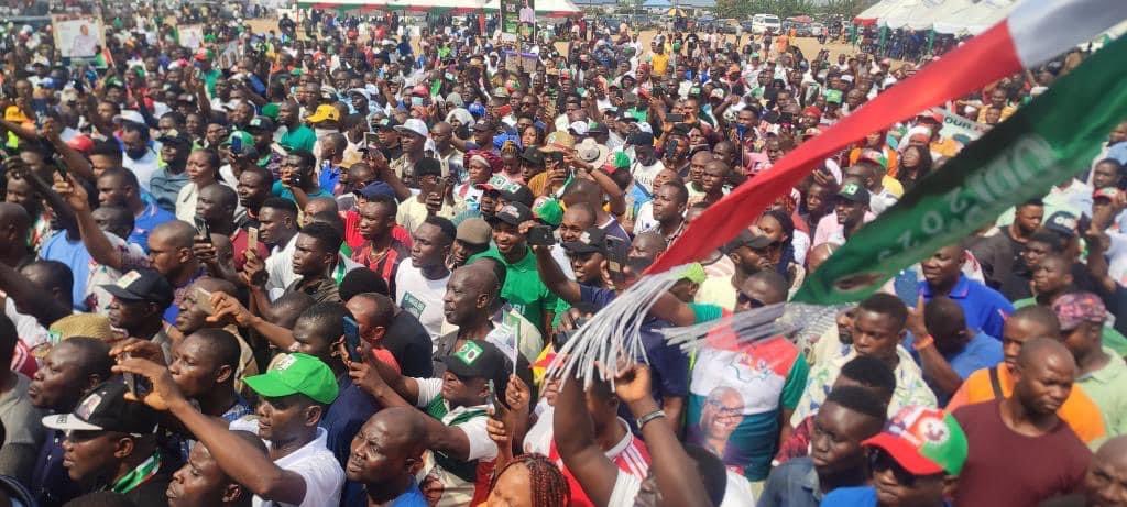 promisemonday_'s tweet photo. 1. The Chronicles of the leading Presidential Candidate Mr. Peter Obi of the Labour Party Nigeria State Rallies. 
Scene 13: Delta State (Warri &amp; Asaba) - 9th January 2023. #PeterIsBetter #ObiDattiIsTheAnswer #ObiDattiInDelta #ObiDattiInWarri #ObiDattiInAsaba @NgLabour @PeterObi https://t.co/mnDv2fjAAR
