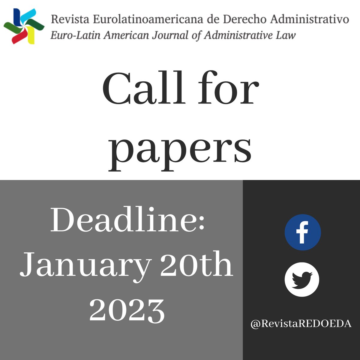 RevistaREDOEDA's tweet photo. 📖(Vol 10. No. 1/ 2023- 1)

🇪🇸Convocatoria abierta
🇺🇸Call for papers
🇧🇷Submissões abertas
📎 https://t.co/JwWkrUVjNs https://t.co/dZo9ynC026