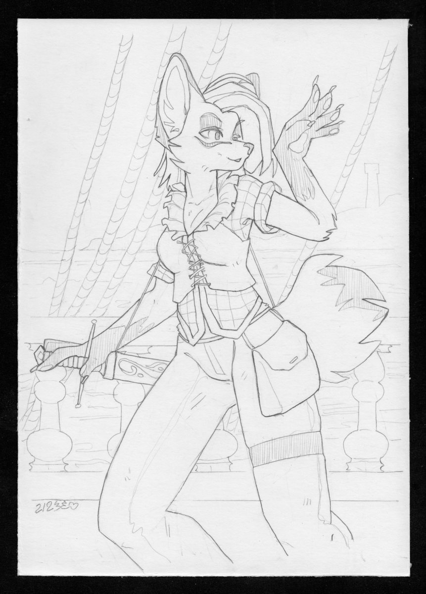 Mischievous sea fox

Sketch gift for <a href="/TRIDOGNAIT47/">3DOG</a> 

Near A5 format Goznak paper, mechanical pencil

#anthro #furry #антро #фурри
© #estet #35737