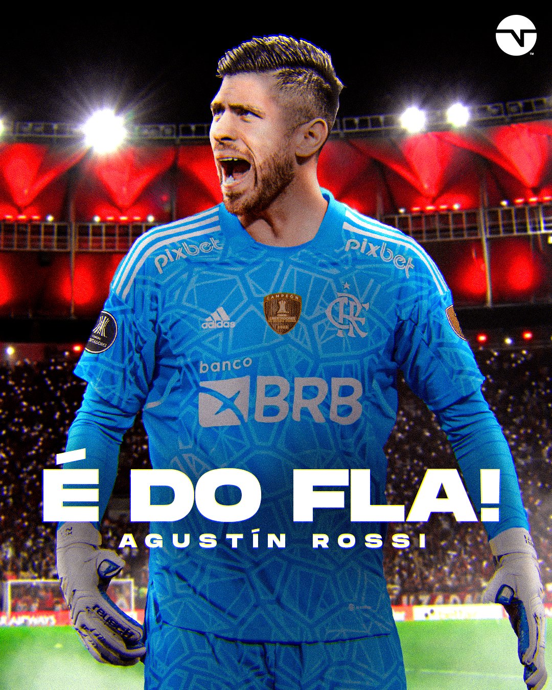 TNT Sports BR on Twitter: "Novo goleiro na &Atilde;&iexcl;rea! &eth;&sect;&curren; O Flamengo assinou um  pr&Atilde;&copy;-contrato com Agust&Atilde;&shy;n Rossi para a chegada do arqueiro em julho. O  contrato vai at&Atilde;&copy; dezembro de 2027.