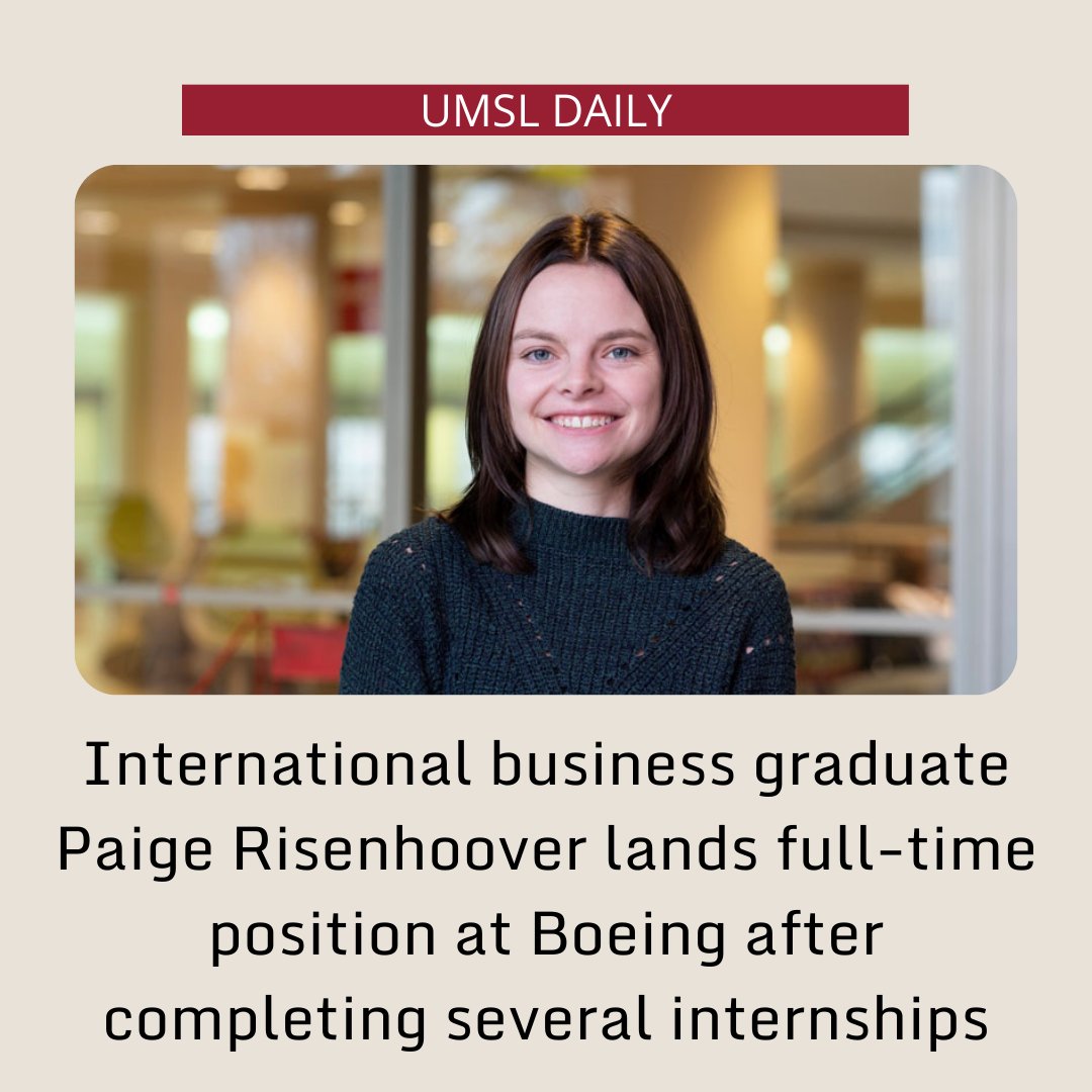 UMSLHonors's tweet photo. We have two pretty amazing graduates that have been highlighted by UMSL Daily! 

Paige's Article: https://t.co/tQxEqZXw75

Aimee's Article: https://t.co/zo5vtTYw9i https://t.co/EwWAqFVcW0