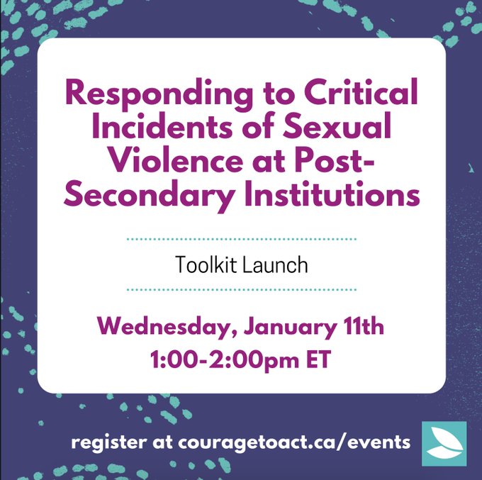 LNandKH's tweet image. Join #CouragetoAct @possibilityseed to learn about their guide helping campuses create a well-planned, proactive response to critical incidents of sexual violence that are traumatic to the whole campus community! #HigherEd #CDNPSE 

Register now: us06web.zoom.us/webinar/regist…