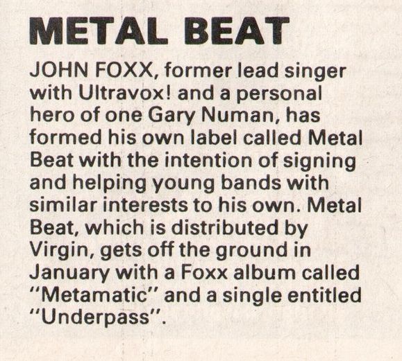 Telekonoid's tweet photo. "Over all the bridges
Echoes in rows"
#JohnFoxx #MetalBeat on this day 1980 🎶 https://t.co/sq4BoJfjvR
