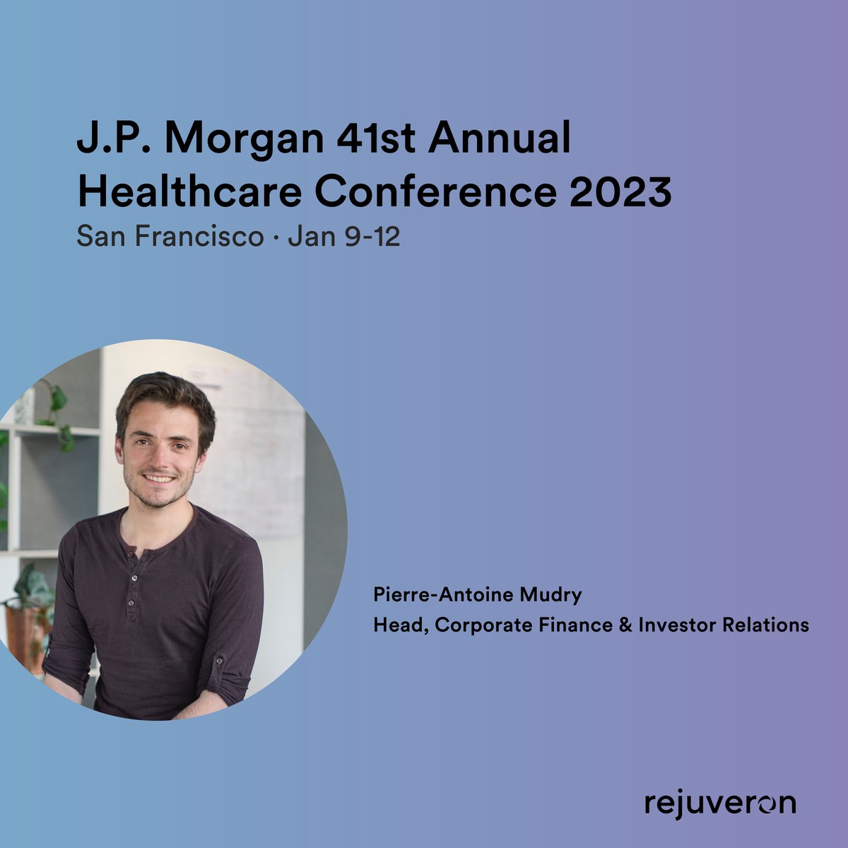Day one! What an amazing experience to be part of #JPM2023 in San Francisco. We’re eager to shape the future of #healthcare and #therapeutics together! Please reach out to our Head, Corporate Finance & Investor Relations, @mudry_pierre, if you’d like to connect.