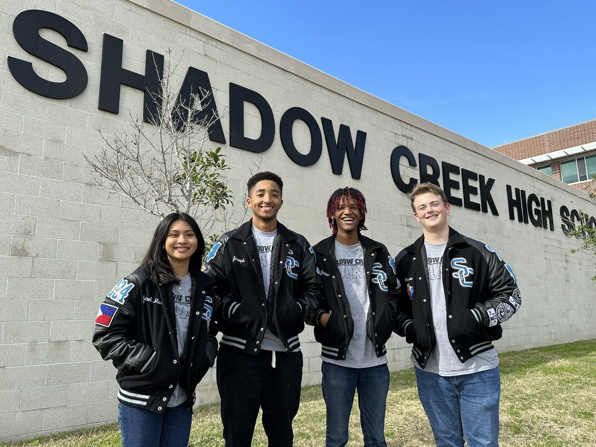 Congratulations to our 2023 <a href="/ShadowCreekHS/">Shadow Creek HS</a> Band All-Staters, Jewel, Joseph, Jaden, &amp; Andrew! Being named an All-State musician is the highest honor a Texas band student can achieve. Incredibly proud of these young musicians! <a href="/AlvinISD/">Alvin ISD</a> <a href="/AISDFineArts/">Alvin ISD Fine Arts</a> <a href="/NolanRyanJH/">NolanRyanJH</a> <a href="/RMcNairJH/">Dr. Ronald E. McNair Junior High School</a>