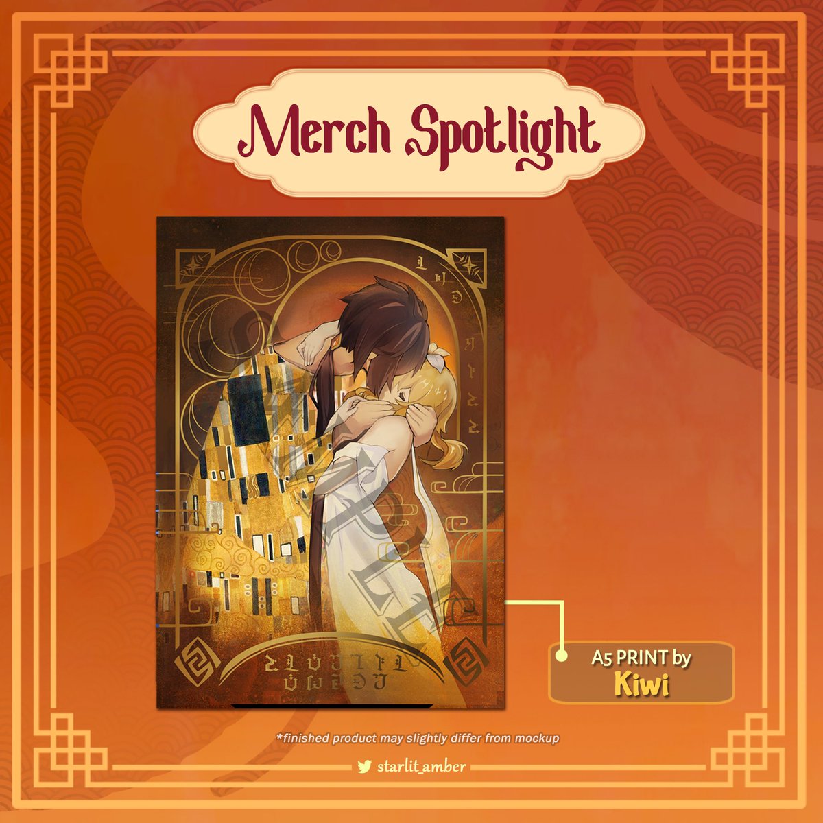 starlit_amber's tweet photo. 🔶Merch Preview🔶

A preview of @theartthatran’s beautiful Zhonglumi print! Available for our half bundles, full bundles, and a la carte merch. https://t.co/eQ6kVeBV25