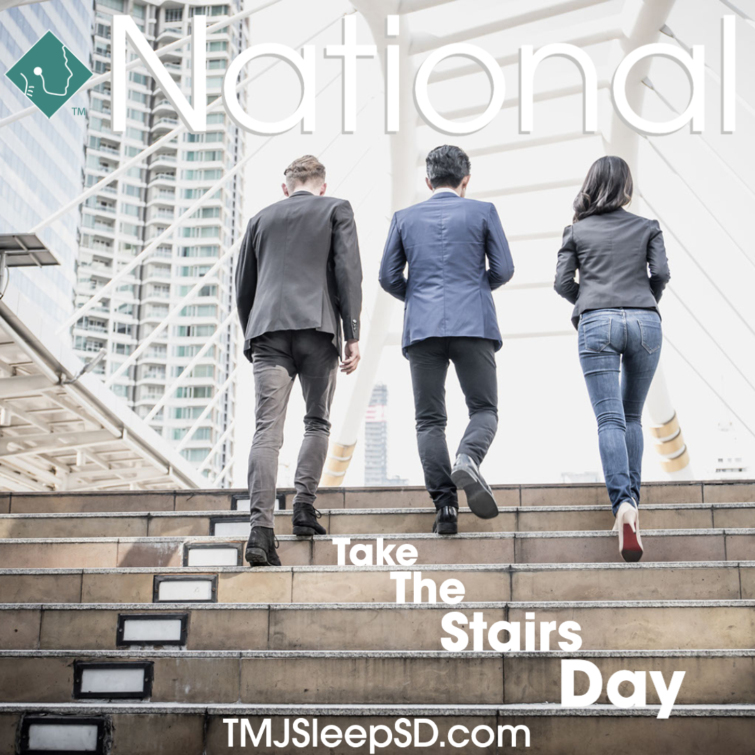 tmjsleepsd's tweet photo. It’s National Take the Stairs Day! Take the stairs to burn off extra calories. Maintaining a healthy weight helps you get better sleep😴

#nationaltakethestairsday #takethestairs #newyearnewme #2023newme #antiinflammatory #sleepapnea #weightloss #osa #sleepbreathingdisorders #tmj https://t.co/WFZOXLsjIc