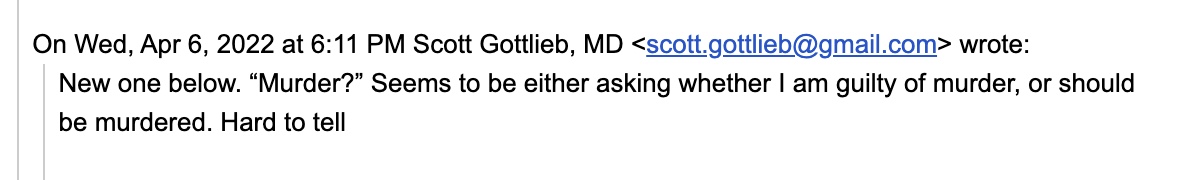Scott Gottlieb, MD 🇺🇸 (@scottgottliebmd) on Twitter photo 