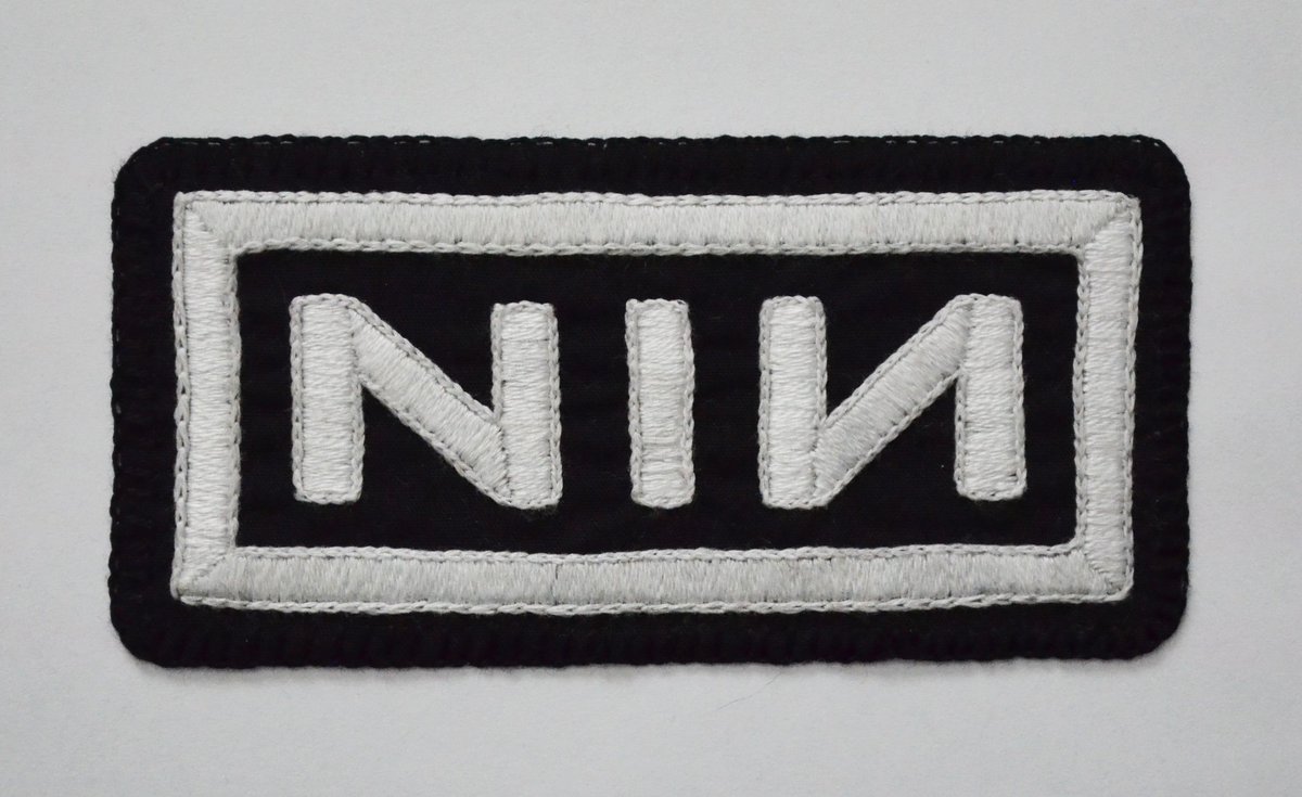 Lastly, another NIN patch, also for <a href="/sierra_a727/">Sierra the Sleepy 📚💜♠️</a> 🖤 #embroidery