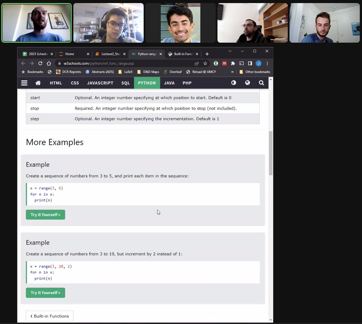 GRADMAP's tweet photo. #GRADMAPWW23 has kicked off with a Python bootcamp! Huge thanks to Joe DeMartini, @shae_gray, @JeromeSeebeck, and Esteban Wright for leading the Day 1 Python sessions! #WinterWorkshop2023 #GRADMAP https://t.co/uYe7CNtayf