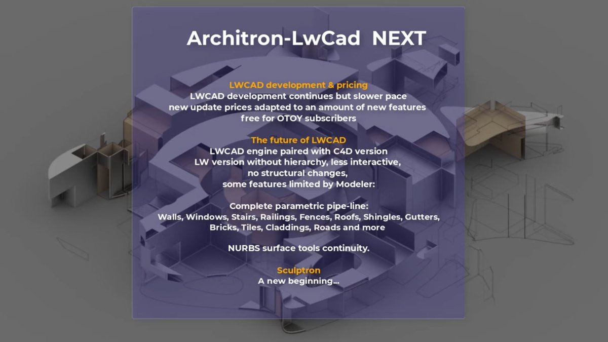 LWITAcom's tweet photo. Architron-LWCAD 2023 is out
Architron 2023 for LightWave 9.6-2020 Brief overview of the next version of Architron-LWCAD plugin for LightWave 3D https://t.co/x8cgYUQbq5 #lightwave3d #architron #lwcad #lw3d #plugin #cad https://t.co/3jVkPnMcVh