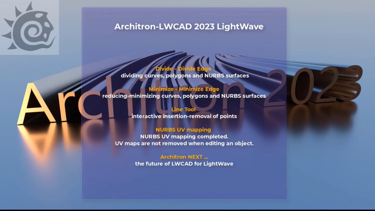 LWITAcom's tweet photo. Architron-LWCAD 2023 is out
Architron 2023 for LightWave 9.6-2020 Brief overview of the next version of Architron-LWCAD plugin for LightWave 3D https://t.co/x8cgYUQbq5 #lightwave3d #architron #lwcad #lw3d #plugin #cad https://t.co/3jVkPnMcVh