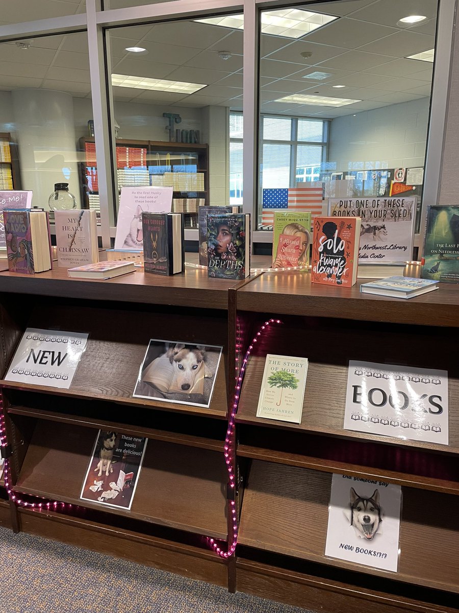 bvnwlibrary's tweet photo. So many new great books! Fight the winter doldrums with an awesome new book @bvnwlibrary @BVNW_Huskies @bvlibraries https://t.co/yOTzQSEbat