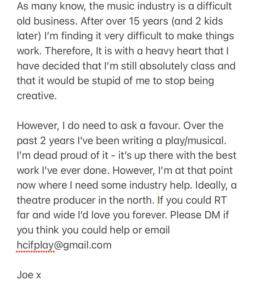 JoeCarnallJnr's tweet photo. An important message 😢 https://t.co/Vc6VwLnDe1
