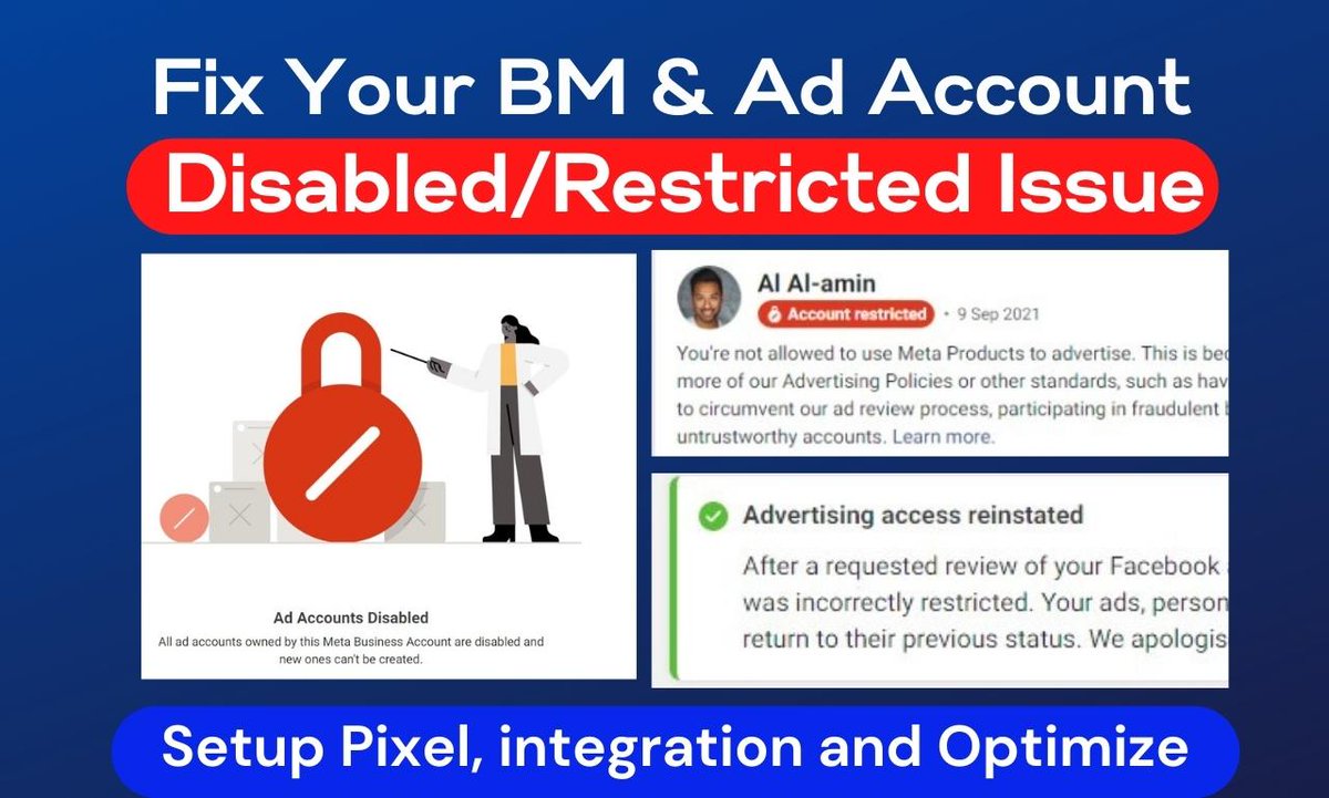 🔥🔥Is your Facebook Ad account disabled/restricted? So don't worry, I will Fix it.

If you need this service, feel free to message me
Or Whatsapp (+8801776462446)

Get Order:fiverr.com/share/98PXKd

#IRGCterrorists #Indonesia #Teddy #JEONGYEON