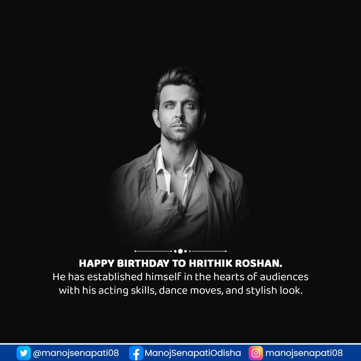 manojsenapati08's tweet image. #TalentedActor #Superstar #Mumbai #Charming #Dancer #India #Dashing #VersatileActor @iHrithik