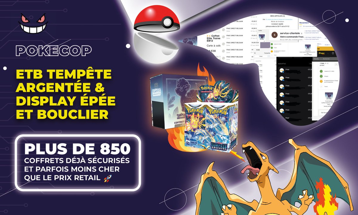 Plus de 850 coffrets tempête argentée sécurisés par la famille Pokecop 😈

Tente de rejoindre le groupe privé ce soir à 21h00 sur ce serveur discord.gg/DgJytD2xDv (attention les places seront limitées) 👁️