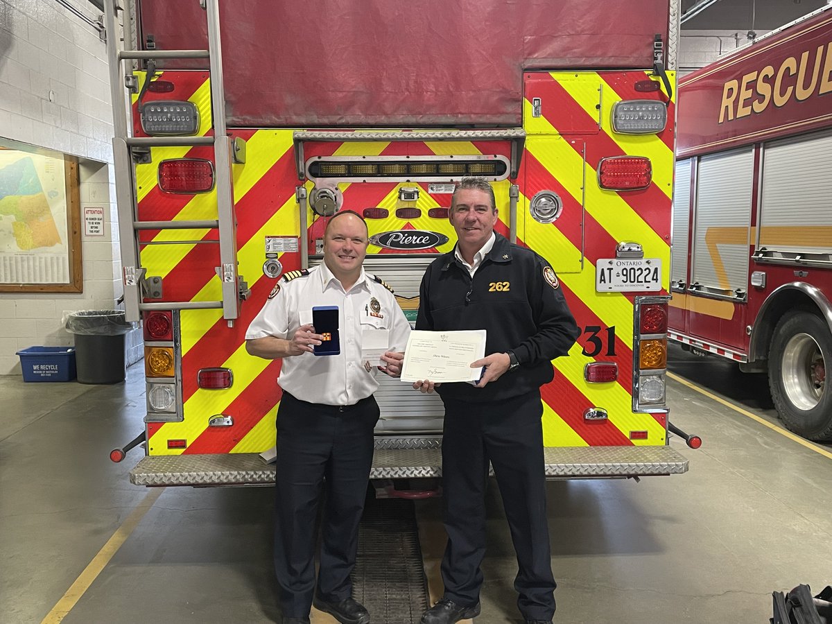 CambridgeFD's tweet photo. DC Churchill received his Provincial Long Service 30 year bar as well, the Federal 30 year Fire Services Exemplary Service Bar from Chief Arnold. Thank you Brad for your outstanding service to the community.
@CPFFALocal499
@cityofcambridgeCFD https://t.co/VflUVaw3hF