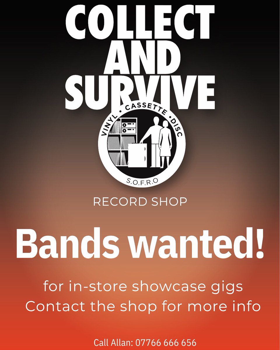 Hi all - I have space for bands at my regular in-store showcase slots. Get in touch for more info - or ask some of the bands who have played: <a href="/ClaireWelles/">なかやま みき</a> <a href="/theheavynorth/">The Heavy North</a> @SunzoomMusic <a href="/pauliwan79/">Paul Iwan</a> <a href="/KingFast_Music/">KingFast</a> <a href="/Mike333West/">Mike West</a> @thomasragsmusic <a href="/E_Crompton_/">Elizabeth Crompton</a> @werrafoxma