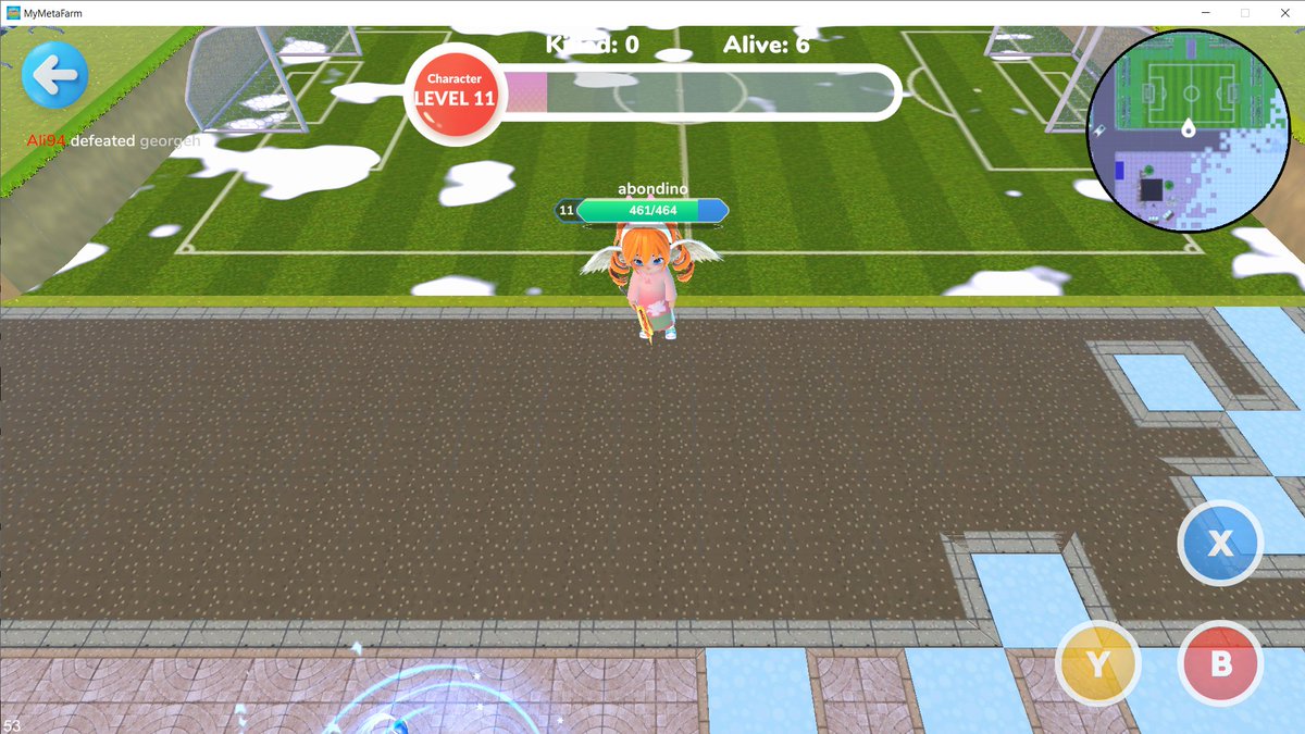 0xAizek's tweet photo. Being at Level 11 without even killing anyone 😆
Got XP bubbles flooding this battle, won easily ✨
@mymetafarm #AlphaTest2 #BattleRoyale https://t.co/szezgq9Dz9