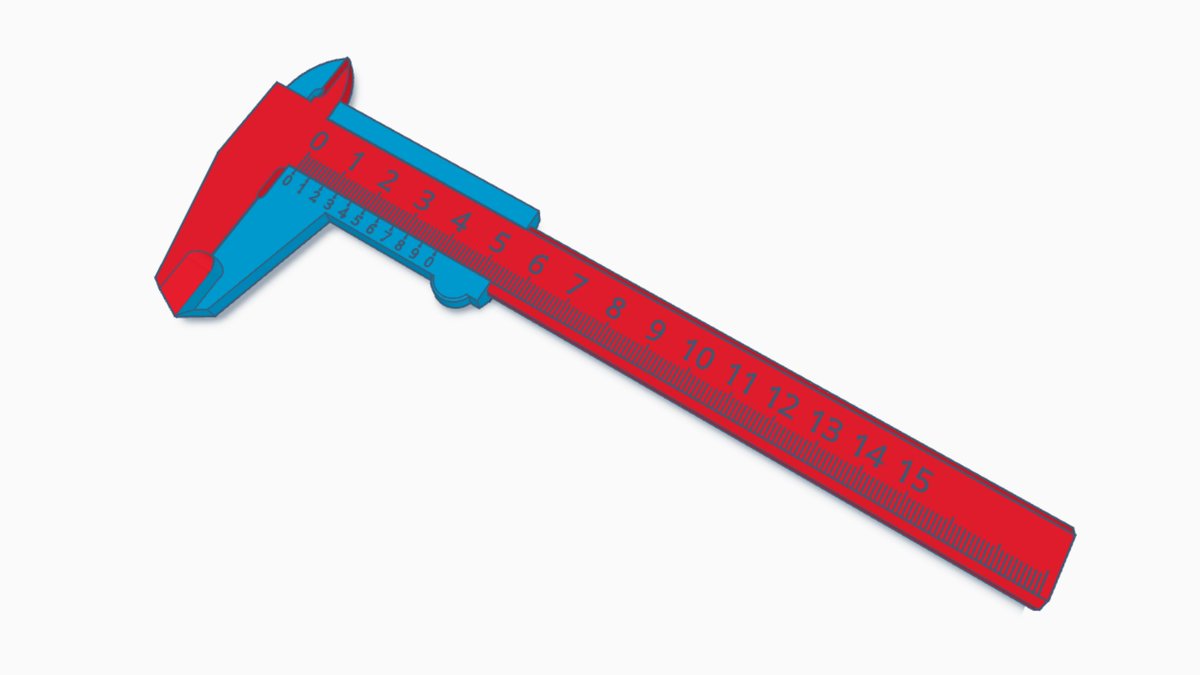 Tinkercad on Twitter "RT ZDP189 I drew a set of printable Vernier