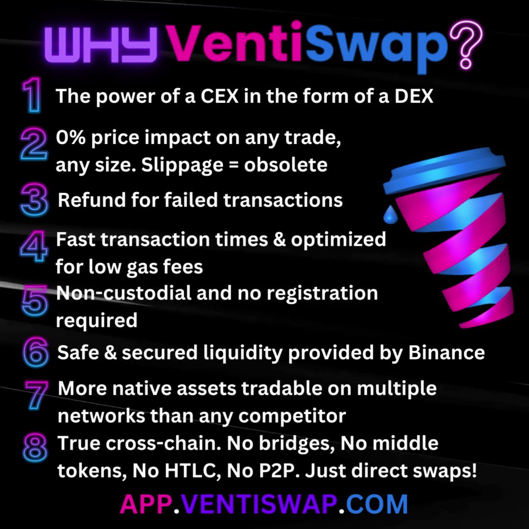 Ecast333's tweet photo. @bull_bnb @VentiSwap_ is making major moves this year 💪 https://t.co/NZlAUsmYBa
