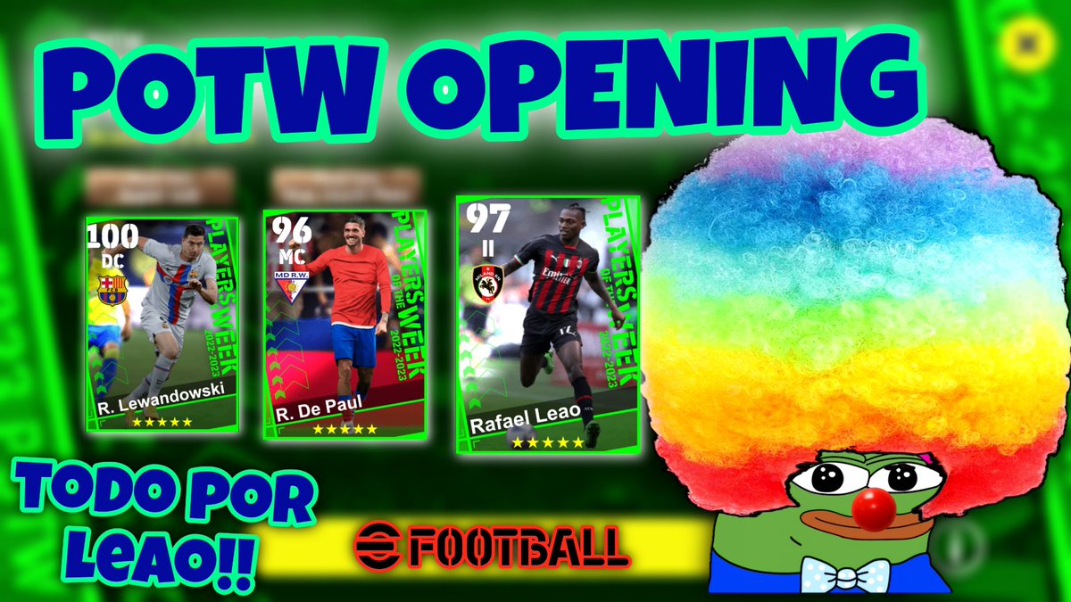 ElMaca03's tweet photo. Nuevo Vídeo🌚
Konami ME VUELVE A ESTAFAR🤡 ME VUELVO LOCO POR Leão POTW😭
Link: https://t.co/hEes5mXcLk
#eFootball #eFootballMobile #eFootball23 #eFootball2023 #eFootball2023アプリ #konami麻雀格闘倶楽部 #KONAMI #Gaming #YouTube #BallOpening #PackOpening #RafaelLeāo #POTW #DePaul https://t.co/SScAkuFFgy