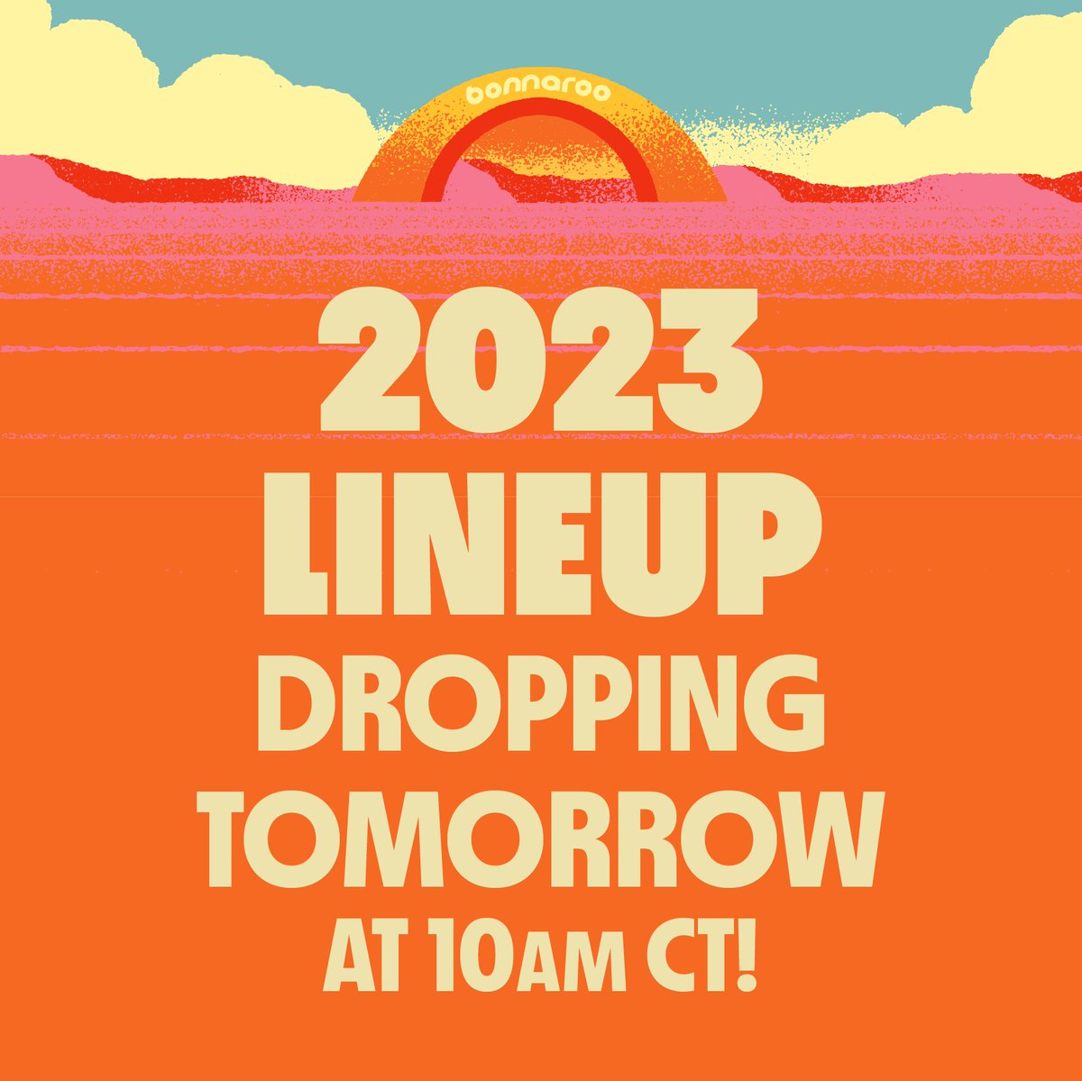 Bonnaroo's tweet photo. THE FINAL COUNTDOWN ⏰💫 Sign up for our Email &amp; SMS Lists to be the first to know: https://t.co/zYsXMvI7FE https://t.co/SlRrMSO9FJ
