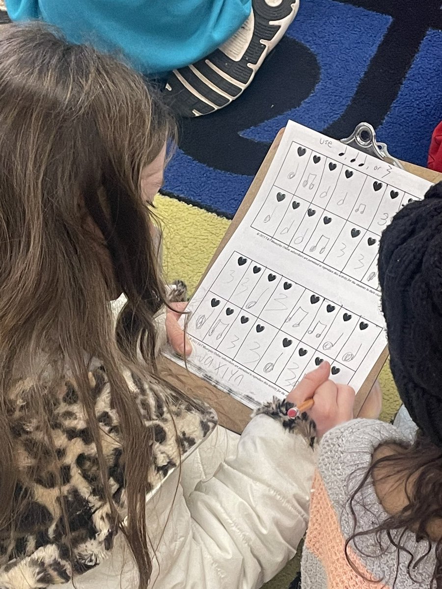 MrsB323's tweet image. 3rd graders composed their own rhythms to play on instrument next music class. Creative and focused learners! #JCSchoolsChampions #WeAreElementary @jcschoolselemed @North_Tweets @MusicplayTV