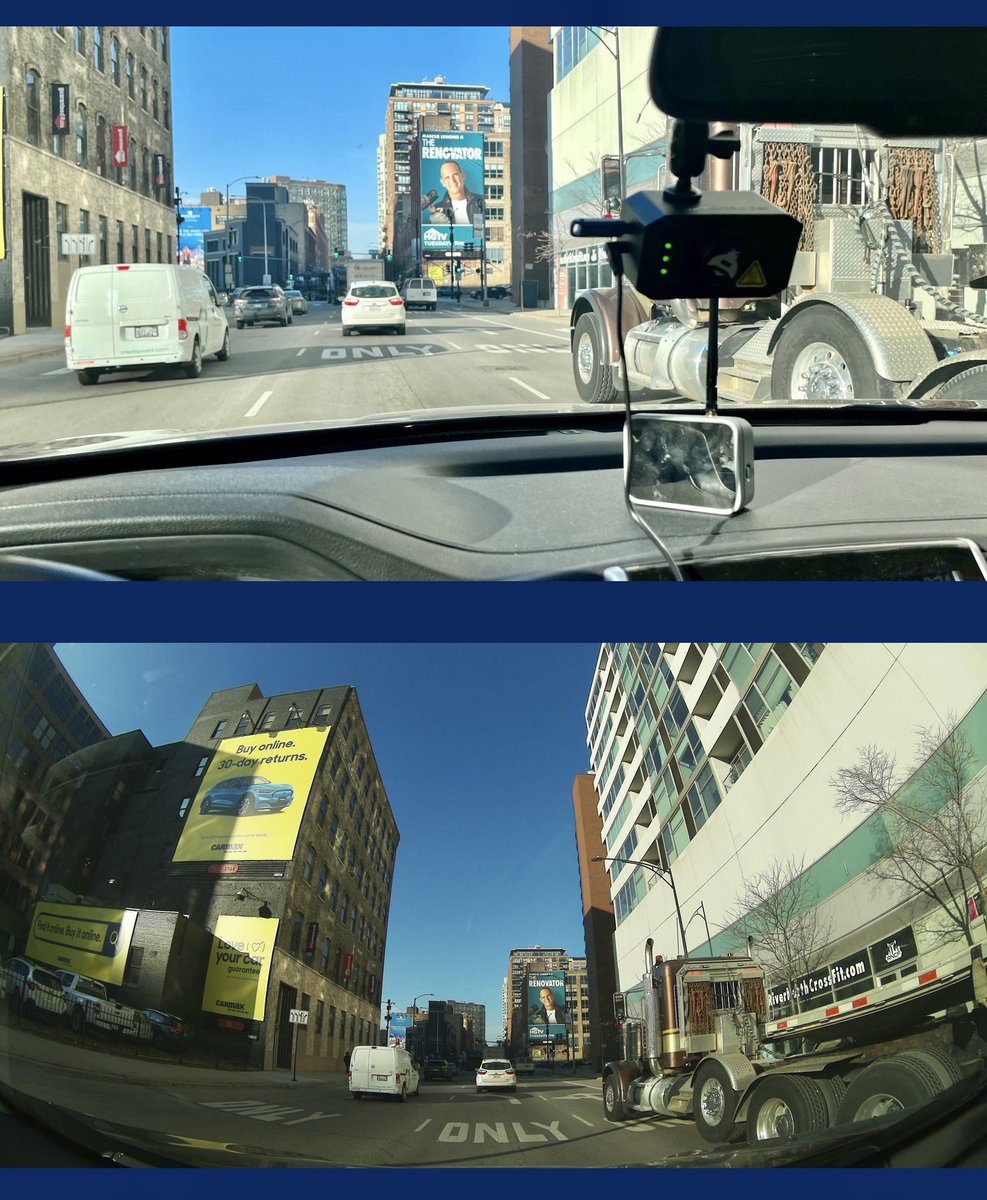 Finally some sun in Chicago! Driving with the @Hivemapper and @HeliumMapping devices plus the under dash @DIMO_Network device too. Gonna try and mount the #Hivemapper on the roof at some point.