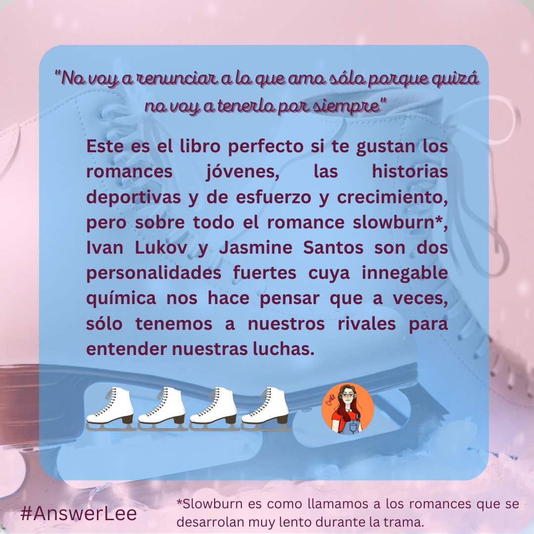 betheanswer_edu's tweet photo. del patinaje artístico sobre hielo, ideal para
fanáticos de Yuri on Ice.
¡Felices lecturas! y ¡Feliz inicio de año!
#AnswerLee #RecomiéndameUnLibro #Books #2023 https://t.co/VtjIOMfB42