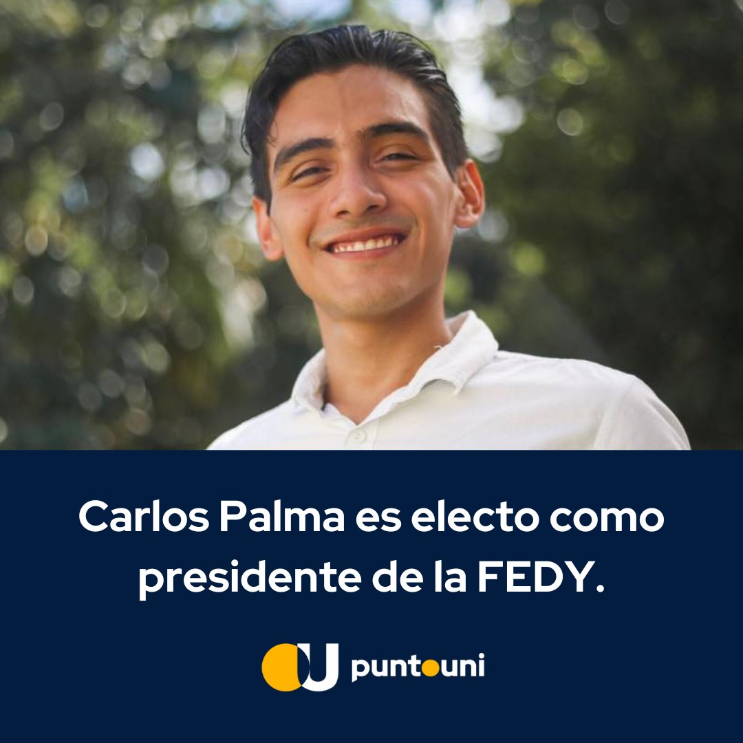 Puntouni's tweet photo. #UADY | #ÚltimoMomento: El presidente electo de la Sociedad de Alumnos de la Facultad de Derecho, Carlos Palma, encabezará la nueva generación de la Federación Estudiantil de Yucatán. #FEDY https://t.co/cVtHKradlD
