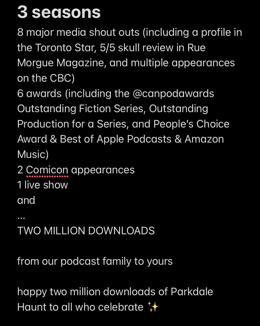 ParkdaleHaunt's tweet photo. happy two million downloads of Parkdale Haunt for all who celebrate ✨ https://t.co/VUtyKL5WXC