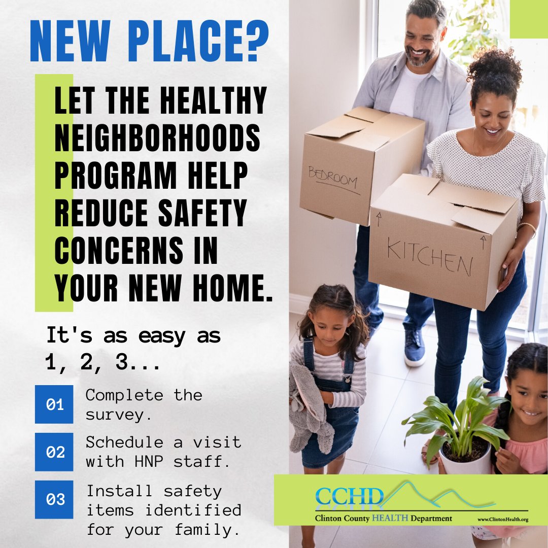 ClintonCountyHD's tweet image. #SmokeDetectors, #CarbonMonoxideDetectors and #FireExtinguishers should be on every packing list. HNP staff can help provide these products for your #Home as part of a #FREE home #Safety visit. Log on to bit.ly/2CWXrJu to request a visit.