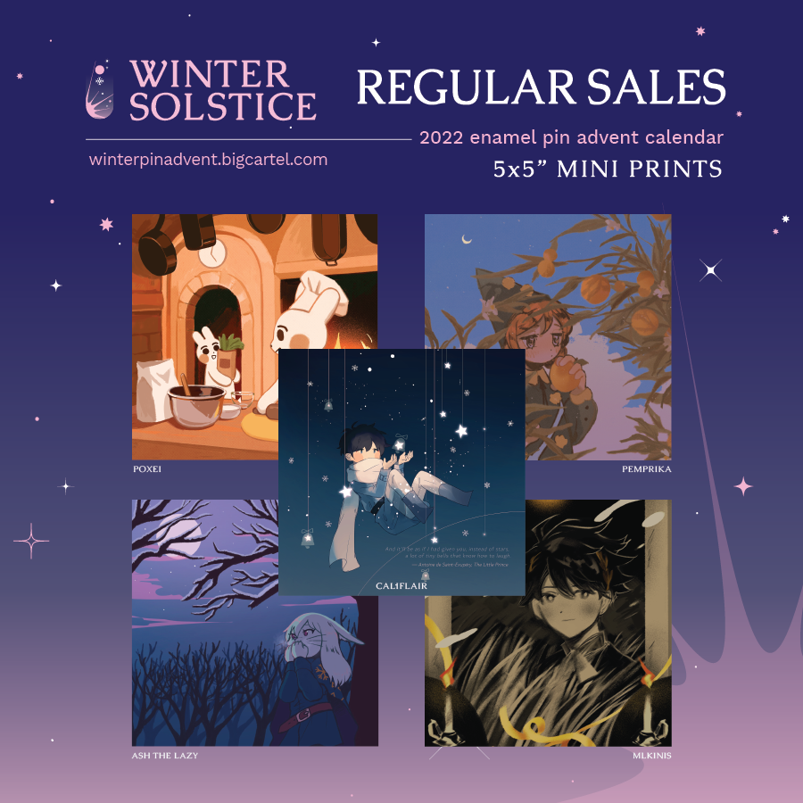 WinterPinAdvent's tweet photo. 🌟❄️ MINI PRINTS ❄️🌟

Mini prints can now be purchased separately!

🛒 https://t.co/NtKic5wvCv
📅 LIMITED SALES END JAN 30 https://t.co/h4DTNXmpkn