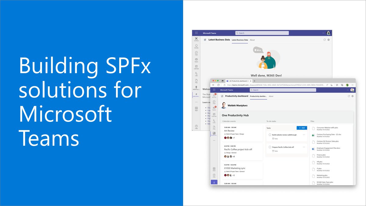 vesajuvonen's tweet photo. �� Building #SPFx solutions for Microsoft Teams

✅ Why SPFx for #MicrosoftTeams?
✅ Get moving in minutes
✅ Write once, use same code across #Microsoft365dev
✅ Automatic hosting and SSO
✅ Frequently asked questions

📝 See details → https://t.co/N4SMpla69n https://t.co/rZYgy4Oj7V