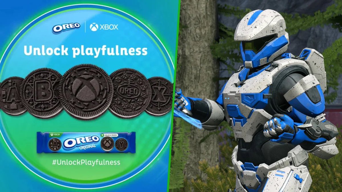 The #oreoxbox promotion launches today in europe!

Does anyone need a code? 👀

- Follow us ☑️ 
- Like &amp; retweet this post ☑️ 
- Tag a friend ☑️ 

We will be choosing a few at random to giveaway! ⬇️

#Halo #HaloInfinite