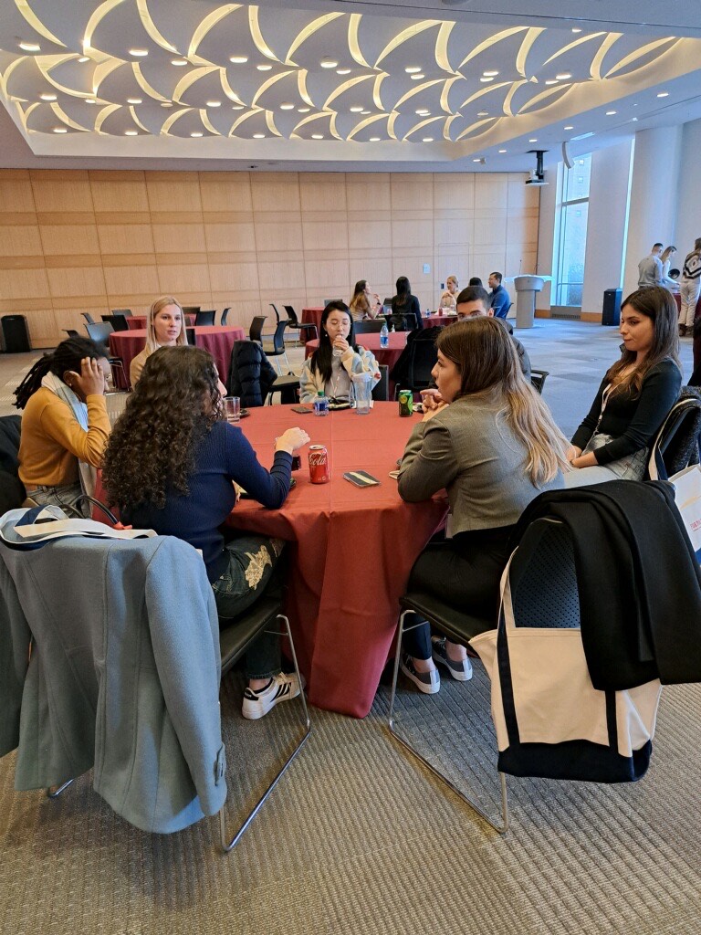 FordhamLawINTL's tweet photo. Today we welcomed our newest group of LL.M. students to the Fordham Law School family.  After an informational session in the morning, our students relaxed at lunch and then headed into their first class meeting with Prof. Toni Jaeger-Fine!
#LLM #Fordhamlaw #GoRams https://t.co/mXDQ8yvg72