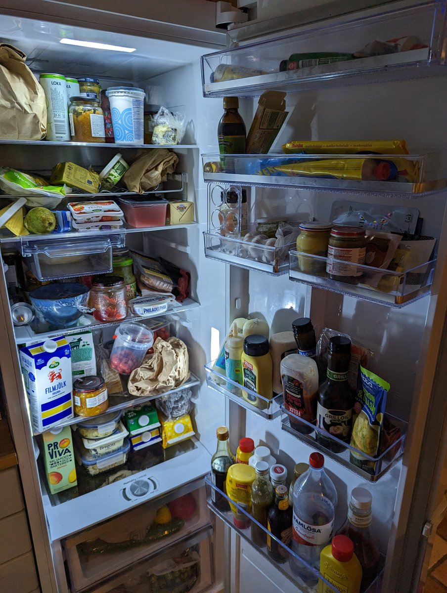 Vad säger ni om att oredigerat posta en bild från ert kylskåp?